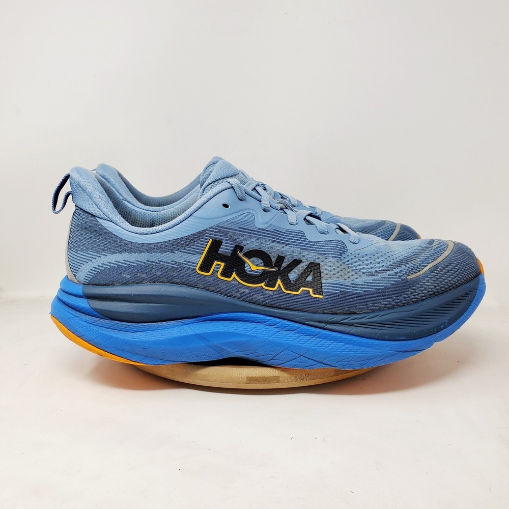 Hoka One One Skyflow Running Shoes Mens 11.5 Blue Gym Comfort Sneaker